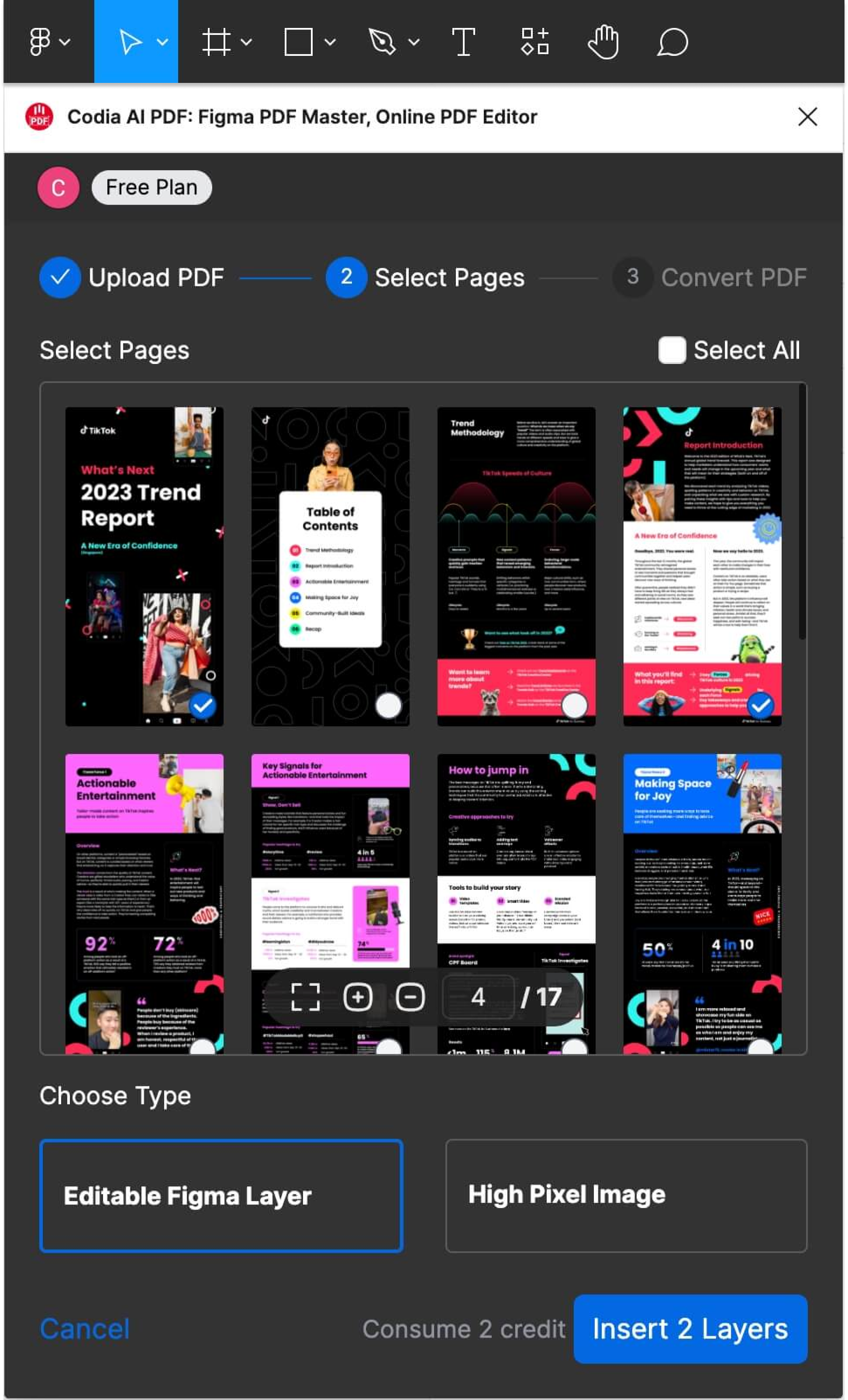 Codia AI PDF to Design Main Panel